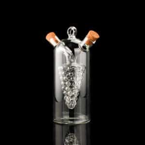 Bouteille huile et vinaigre en verre avec bec verseur