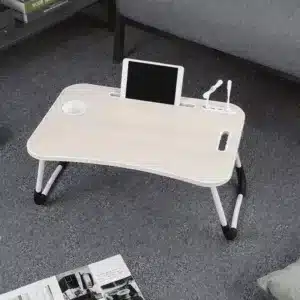 table pliante multifonction avec USB pour lit