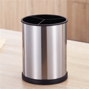 porte-ustensiles rotatif en acier inoxydable