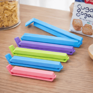 Lot de clips de fermeture pour sachets alimentaires multicolores de différentes tailles