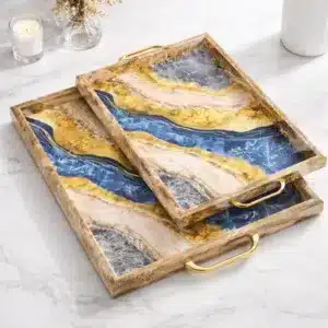 Plateau rectangulaire 2 pièces