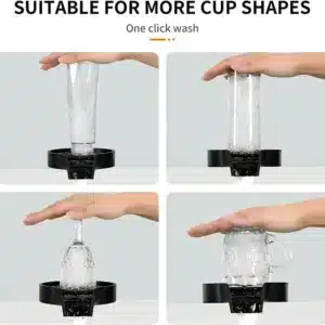 rince verre évier cuisine noir lavage rapide d un verre à eau