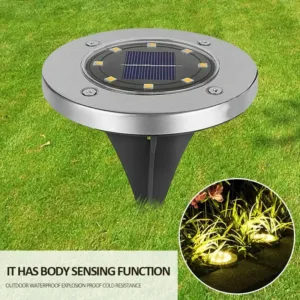 Spot solaire LED encastrable pour jardin extérieur Maroc