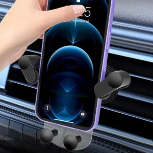 Support téléphone voiture à serrage automatique grille aération Maroc