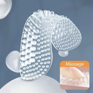 Coussinets talon chaussure en gel transparent collés à l’intérieur d’un escarpin