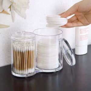 Boîte de rangement coton tiges et cotons disques au Maroc