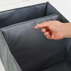 Boîte de rangement pliable avec séparateur amovible et poignées au Maroc