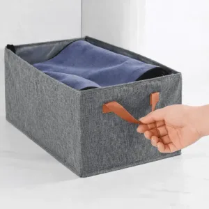 Boîte de rangement pliable avec séparateur amovible et poignées au Maroc