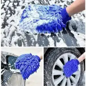 Gant microfibre de nettoyage auto pour laver voiture intérieur et jantes au Maroc
