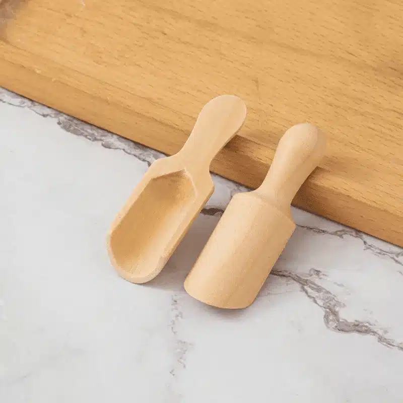 petite-pelle-en-bois-pour-cuisine-et-epices-4-pieces-1 Petite pelle en bois pour sucre sel épices café et thé au Maroc