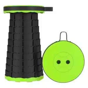 Tabouret télescopique portable, siège pliant compact et léger pour camping