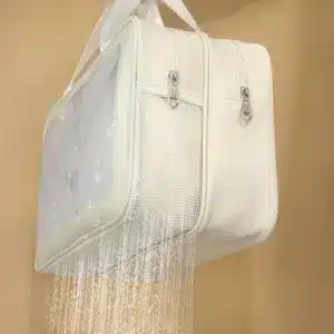 Trousse de toilette double compartiment étanche avec poignée au Maroc
