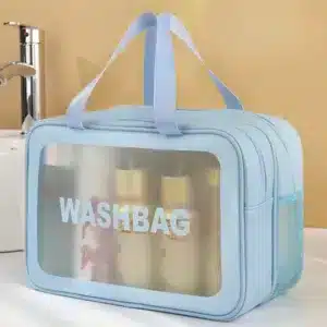 Trousse de toilette double compartiment étanche avec poignée au Maroc