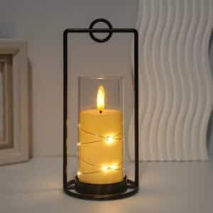 Bougie LED avec support