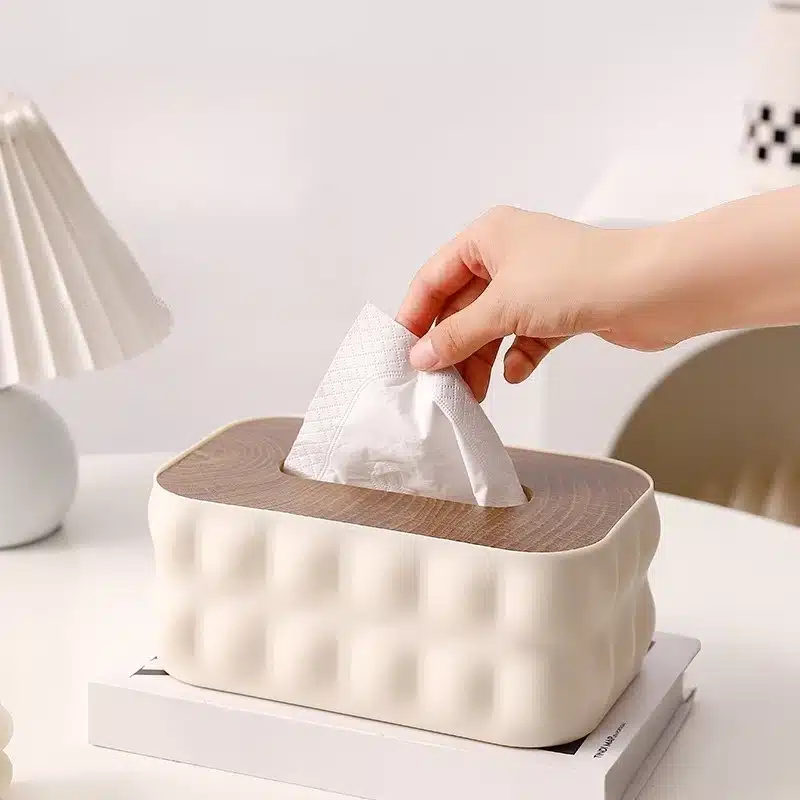 S961268374d724ee69e15cd26c14e8a22i boîte à mouchoirs avec couvercle en bambou au design premium