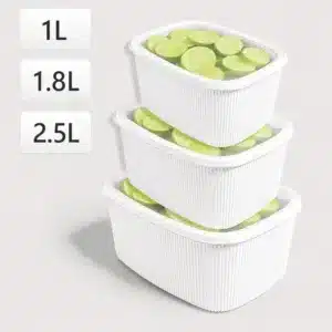 Lot de Boîtes de Conservation Alimentaire avec Couvercles Hermétiques