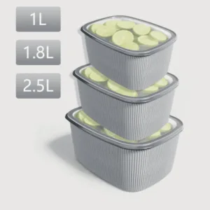 Lot de Boîtes de Conservation Alimentaire avec Couvercles Hermétiques