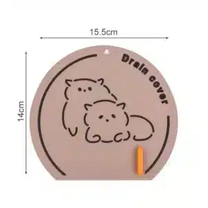 Couvercle de drain en silicone anti-cheveux avec poignée pour salle de bain au Maroc