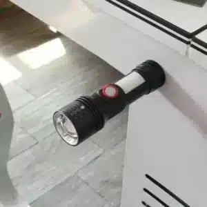 lampe torche led rechargeable puissante multifonction 5 modes maroc