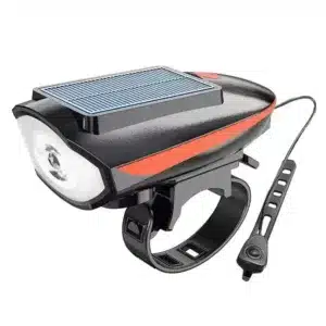 Lampe vélo solaire LED rechargeable avec fixation guidon au Maroc