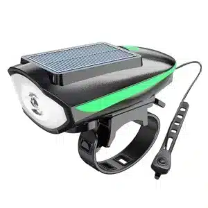 Lampe vélo solaire LED rechargeable avec fixation guidon au Maroc