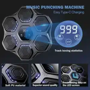 machine de boxe musicale bluetooth intelligente fitness maroc