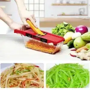 Mandoline de Légumes 10 en 1 Multifonction – Coupe Légumes Rapide avec Bac et Lames Interchangeables