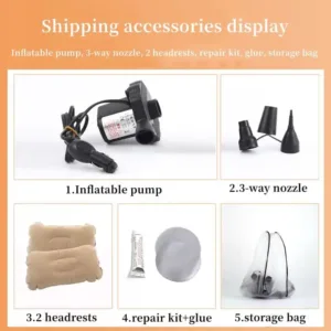 matelas gonflable voiture lit siege arriere pompe voyage maroc