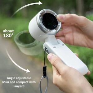 Mini Ventilateur Portable Pliable – Ventilateur Rechargeable USB avec Écran Digital