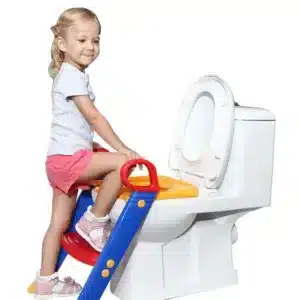 Réducteur WC enfant avec marche et poignées sécurité pour apprentissage propreté Maroc
