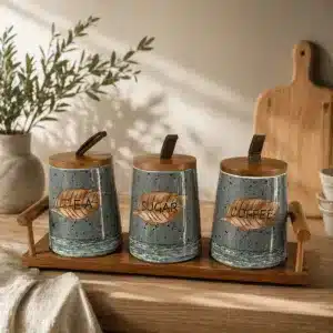 set pots de cuisine the sucre cafe support bois maroc