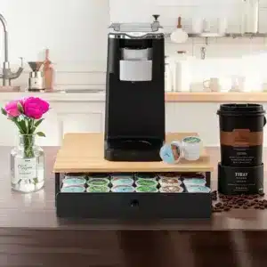 support capsules café tiroir bois organisateur nespresso dolce gusto maroc