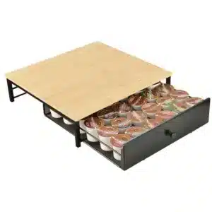 support capsules café tiroir bois organisateur nespresso dolce gusto maroc