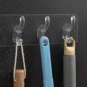 support mural crochets adhesifs transparent salle bain cuisine maroc sans perçage porte serviette