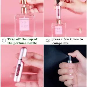 Atomiseur de parfum rechargeable portable pour voyage et sac à main