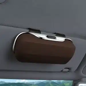 Boîte de rangement pour lunettes de voiture fixée sur pare-soleil avec support premium au Maroc