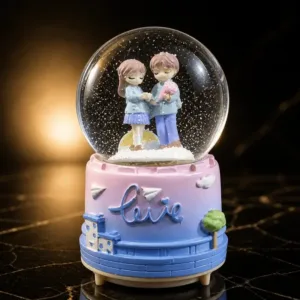 Boule à Neige Musicale Romantique – Décoration Cadeau Love & Paris