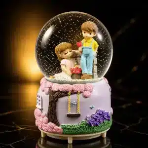 Boule à Neige Musicale Romantique – Décoration Cadeau Love & Paris