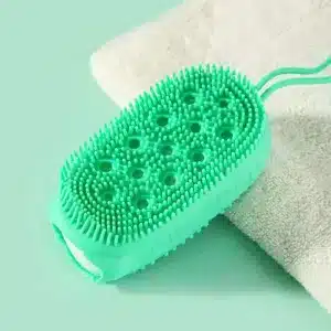 brosse de bain en silicone distributeur savon exfoliante maroc