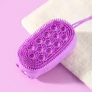 brosse de bain en silicone distributeur savon exfoliante maroc