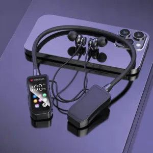 Casque Bluetooth Tour de Cou avec Écran Intelligent