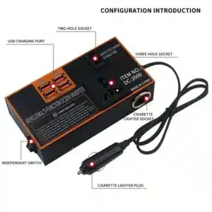 convertisseur voiture 12v 220v avec ports usb maroc