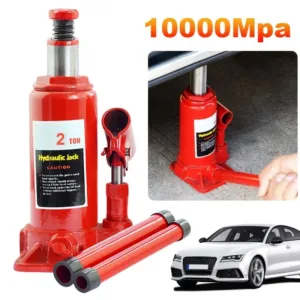 Cric hydraulique bouteille rouge pour voiture et SUV au Maroc