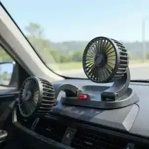 double ventilateur voiture rechargeable usb 360 maroc