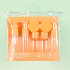 kit flacons de voyage transparent cosmetique trousse maroc