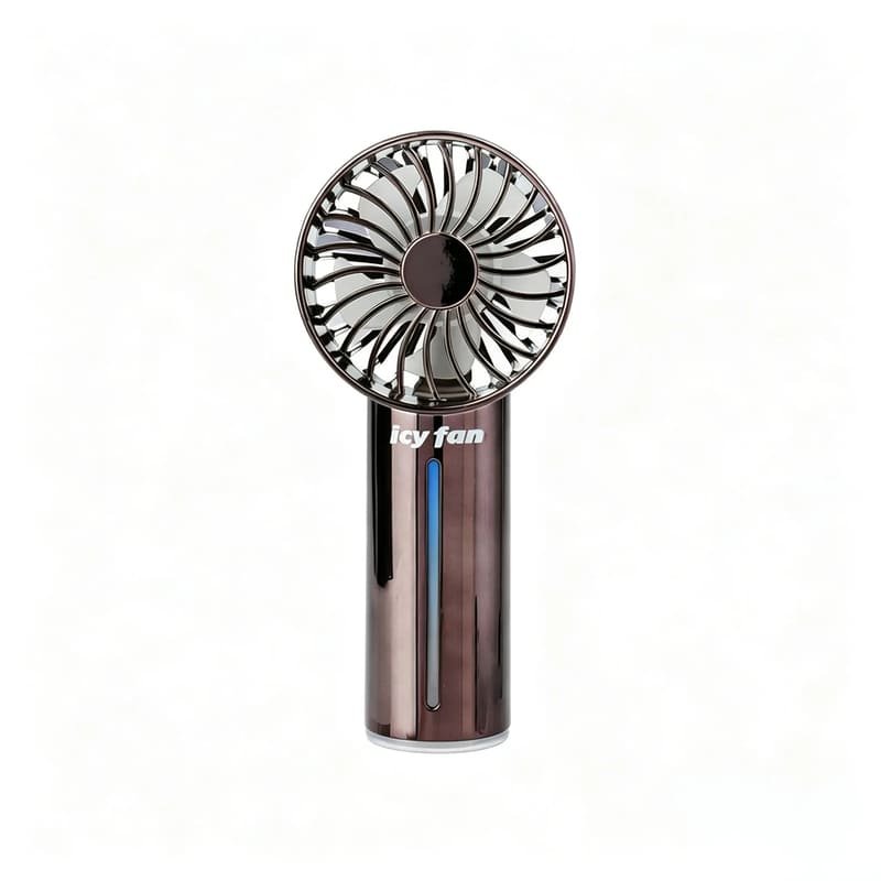 noir_electroplaque Ventilateur portable brumisateur rechargeable avec brumisateur et spray rafraîchissant