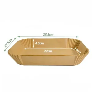 Papier cuisson pour Air Fryer réctangulaire - 50 pièces