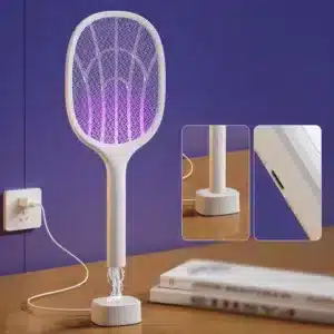 Raquette anti moustique base rechargeable