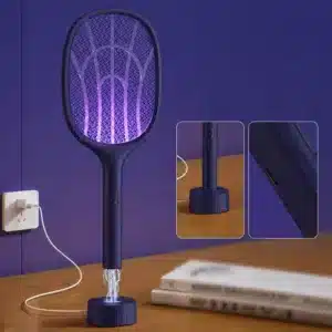 Raquette anti moustique base rechargeable
