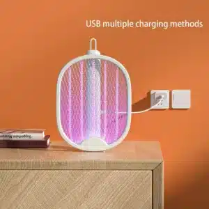 raquette electrique anti moustiques rechargeable usb led maroc